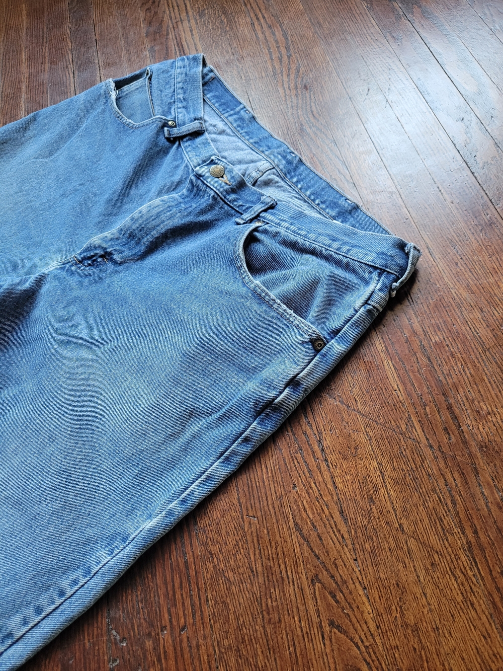 Riders by Lee Mens 38X32 Denim Jeans Regular Fit Straight Leg Heavy Duty - Picture 4 of 16